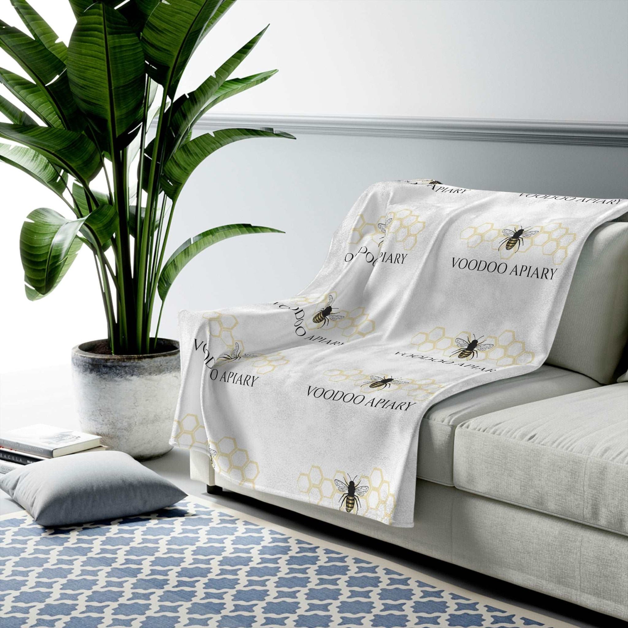Voodoo Apiary Velveteen Plush Blanket 